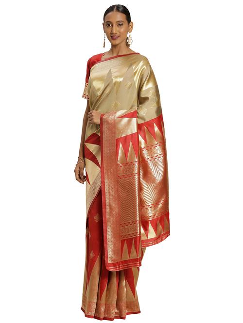 ethnic motifs woven saree - 17379707 - Very Small Image - 1