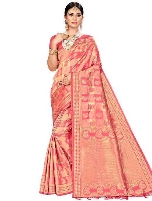 zari work woven saree - 17379787 - Very Small Image - 1