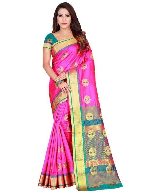 zari work woven saree - 17379833 - Very Small Image - 1