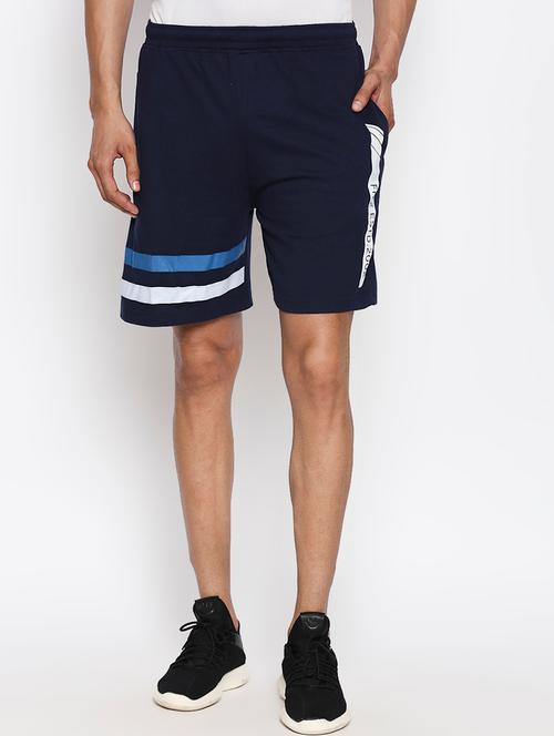 navy blue striped shorts - 17381032 - Very Small Image - 1
