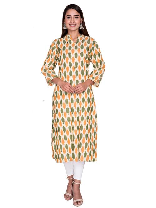 ikat straight kurta - 17381062 - Very Small Image - 1