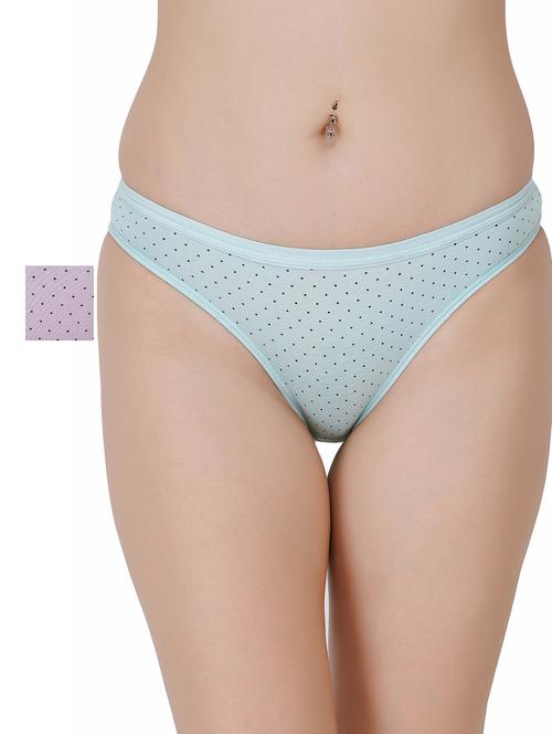 set of 2 polka dot bikini panty - 17381330 - Very Small Image - 1