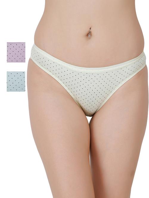 set of 3 polka dot bikini panty - 17382055 - Very Small Image - 1