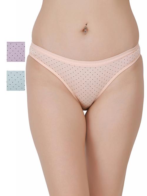 set of 3 polka dot bikini panty - 17382057 - Very Small Image - 1