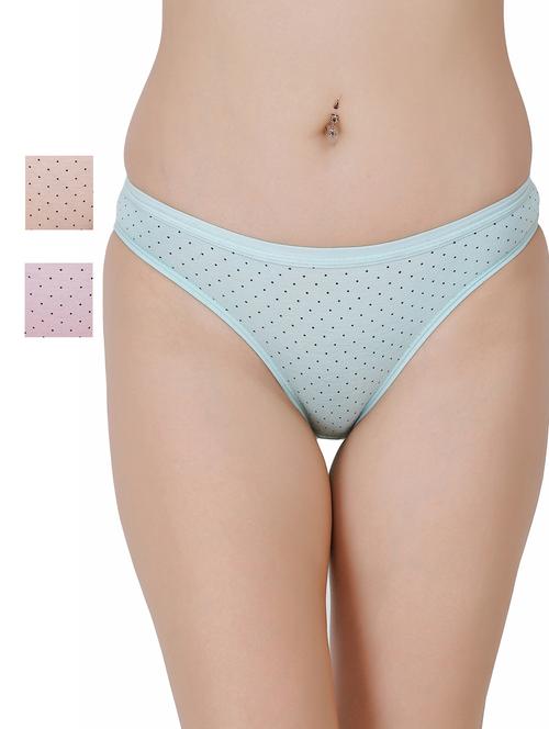 set of 3 polka dot bikini panty - 17382071 - Very Small Image - 1