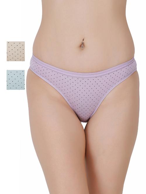 set of 3 polka dot bikini panty - 17382080 - Very Small Image - 1