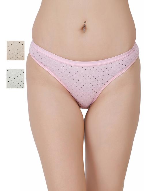 set of 3 polka dot bikini panty - 17382093 - Very Small Image - 1