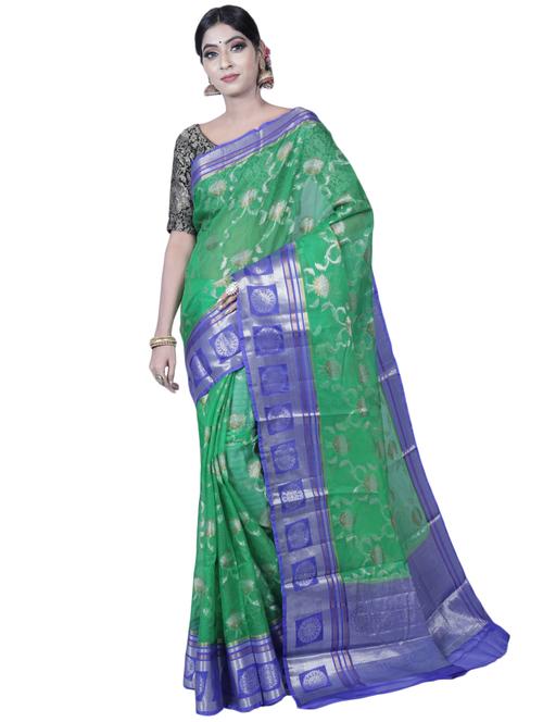 zari work banarasi saree with blouse - 17382831 - Very Small Image - 1