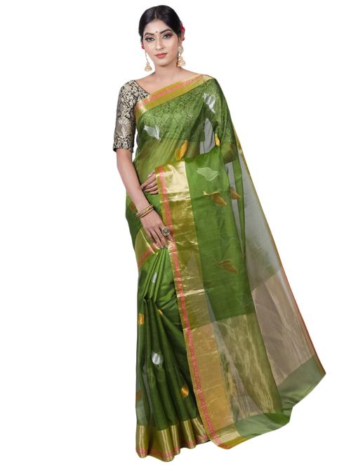 zari work banarasi saree with blouse - 17382832 - Very Small Image - 1