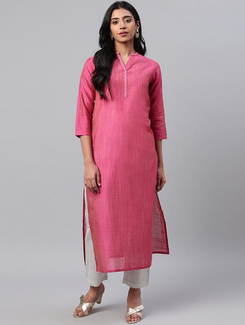solid kurta pant set - 17383387 - Very Small Image - 1