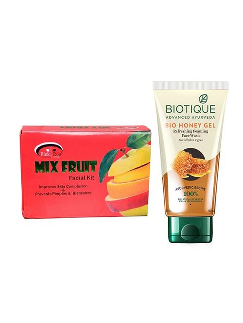 pink root mix fruit kit 83g with biotique honey facewash - 17383722 - Very Small Image - 1