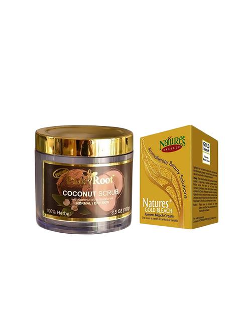 pink root coconut scrub 100g with nature's essence 43g gold bleach - 17383807 - Very Small Image - 1