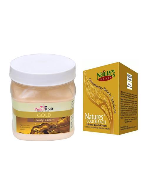 pink root gold cream 500ml with nature's essence 43g gold bleach - 17383852 - Very Small Image - 1