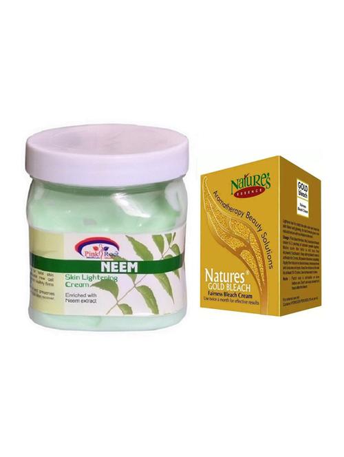pink root neem cream 500ml with nature's essence 43g gold bleach - 17383860 - Very Small Image - 1