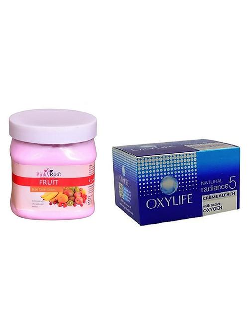 pink root fruit cream 500ml with oxylife crème bleach natural radiance5 - 17383902 - Very Small Image - 1