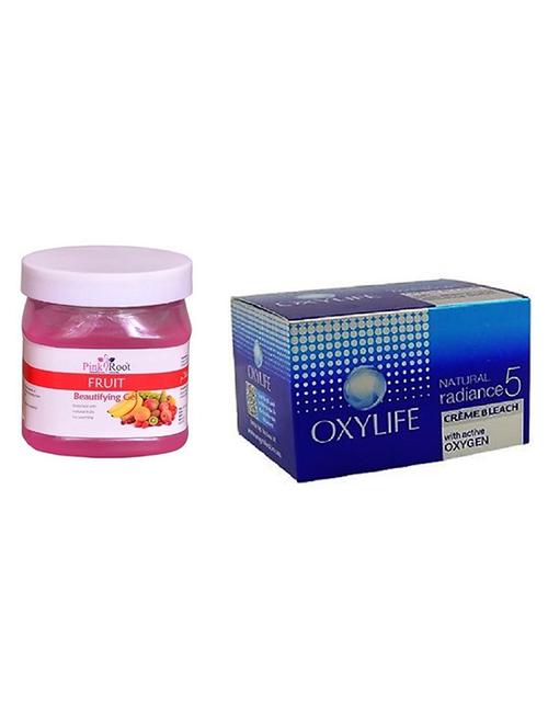 pink root fruit gel 500ml with oxylife crème bleach natural radiance5 - 17383910 - Very Small Image - 1
