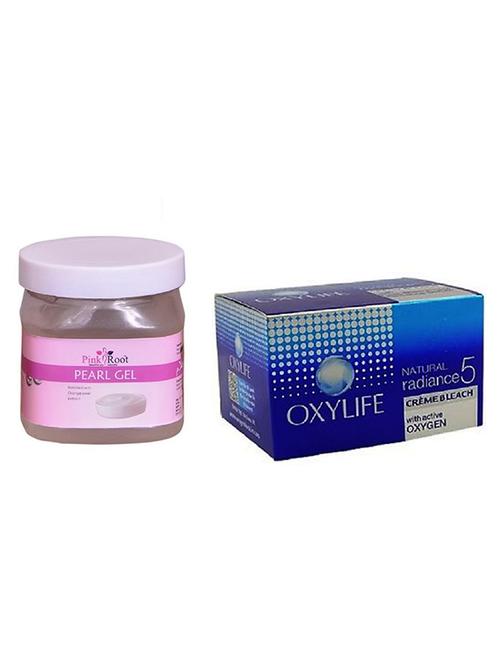 pink root pearl gel 500ml with oxylife crème bleach natural radiance5 - 17383913 - Very Small Image - 1