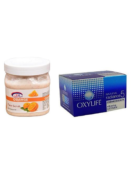 pink root orange scrub 500ml with oxylife crème bleach natural radiance5 - 17383932 - Very Small Image - 1