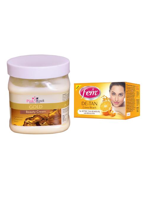 pink root gold cream 500ml with fem de-tan bleach - 17384003 - Very Small Image - 1