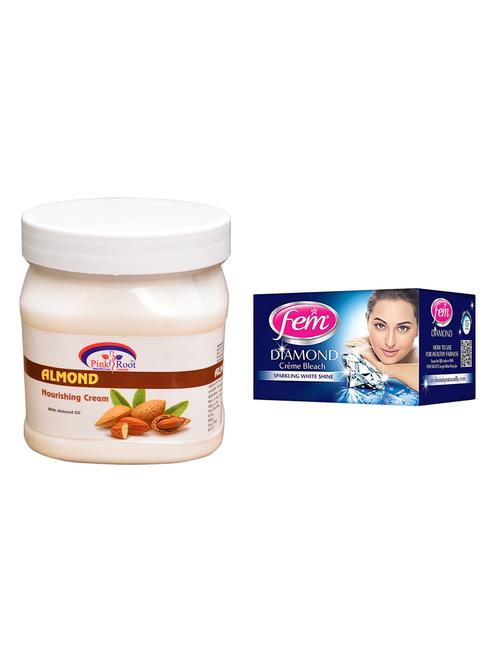 pink root almond nourishing cream 500ml with fem diamond bleach - 17384038 - Very Small Image - 1