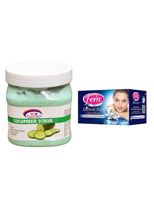 pink root cucumber scrub 500ml with fem diamond bleach - 17384053 - Very Small Image - 1