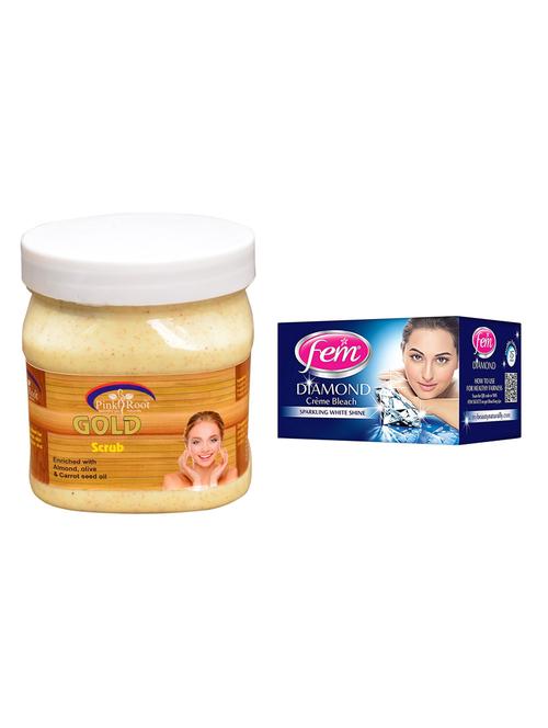 pink root gold scrub 500ml with fem diamond bleach - 17384055 - Very Small Image - 1