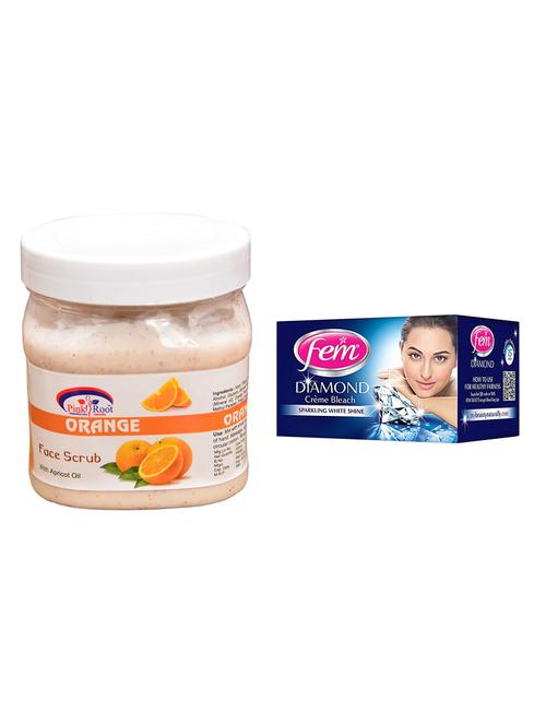 pink root orange scrub 500ml with fem diamond bleach - 17384059 - Very Small Image - 1
