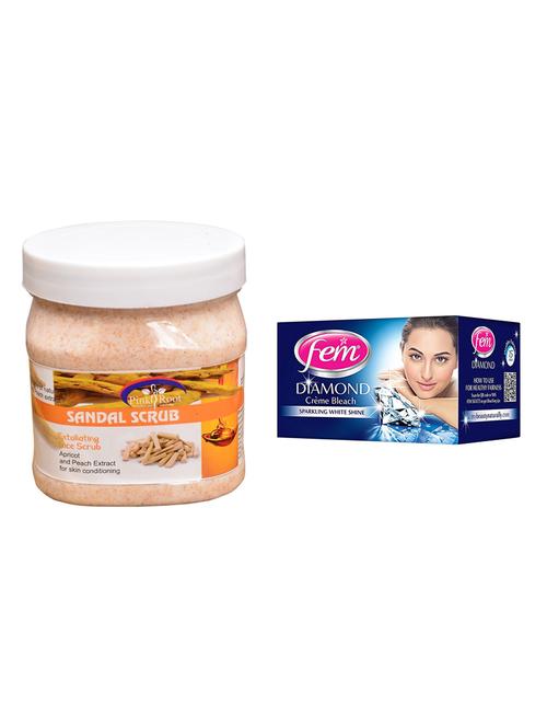 pink root sandal scrub 500ml with fem diamond bleach - 17384063 - Very Small Image - 1