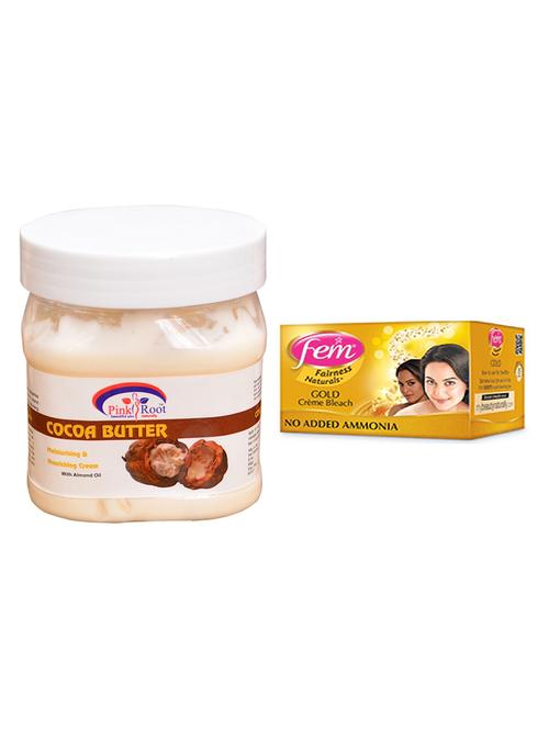 pink root cocoa butter cream 500ml with fem gold bleach - 17384072 - Very Small Image - 1