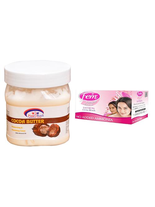 pink root cocoa butter cream 500ml with fem saffron bleach - 17384105 - Very Small Image - 1