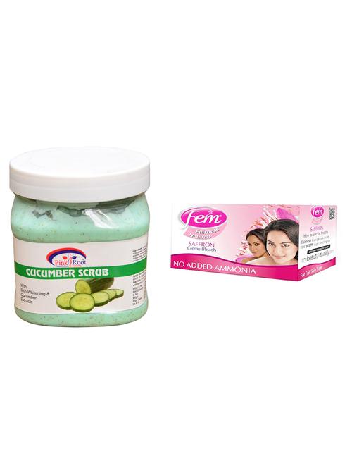 pink root cucumber scrub 500ml with fem saffron bleach - 17384119 - Very Small Image - 1