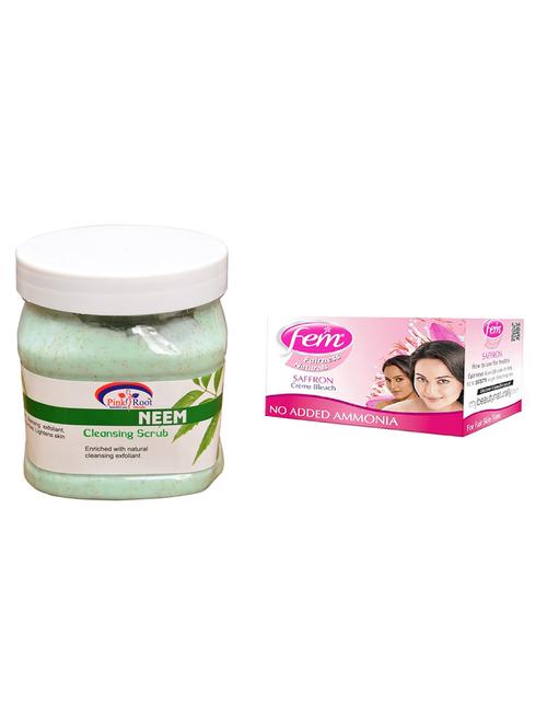 pink root neem scrub 500ml with fem saffron bleach - 17384124 - Very Small Image - 1