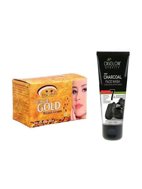 pink root gold bleach 250g with oxyglow charcoal face wash - 17384244 - Very Small Image - 1