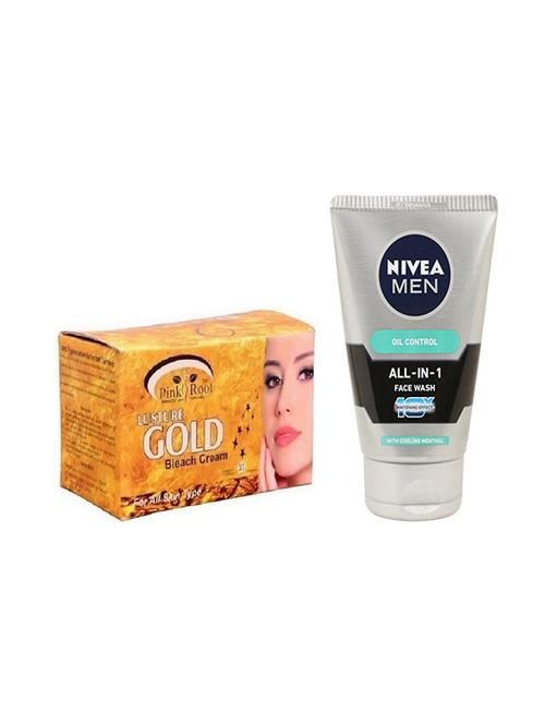 pink root gold bleach 250g with nivea oil control face wash - 17384304 - Very Small Image - 1
