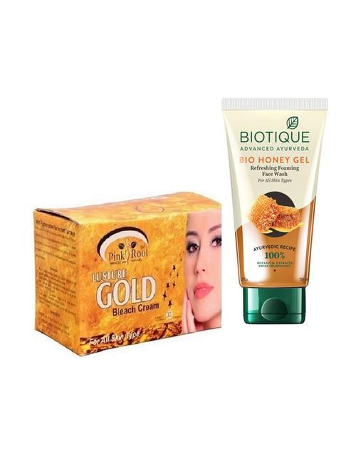 pink root gold bleach 250g with biotique honey facewash - 17384313 - Very Small Image - 1