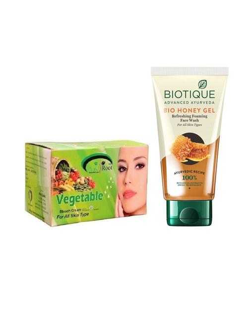 pink root vegetable bleach 250g with biotique honey facewash - 17384320 - Very Small Image - 1