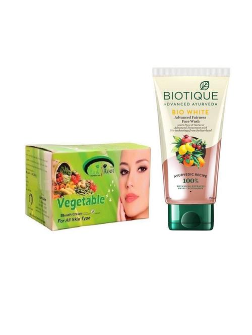 pink root vegetable bleach 250g with biotique white fairness facewash - 17384338 - Very Small Image - 1
