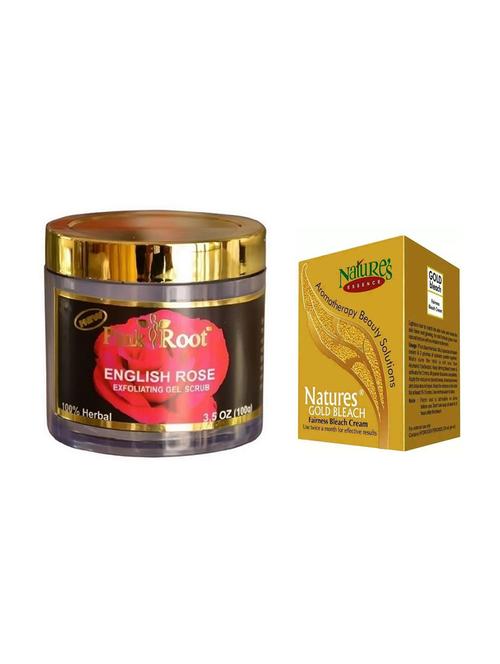 pink root english rose scrub 100g with nature's essence 43g gold bleach - 17384394 - Very Small Image - 1