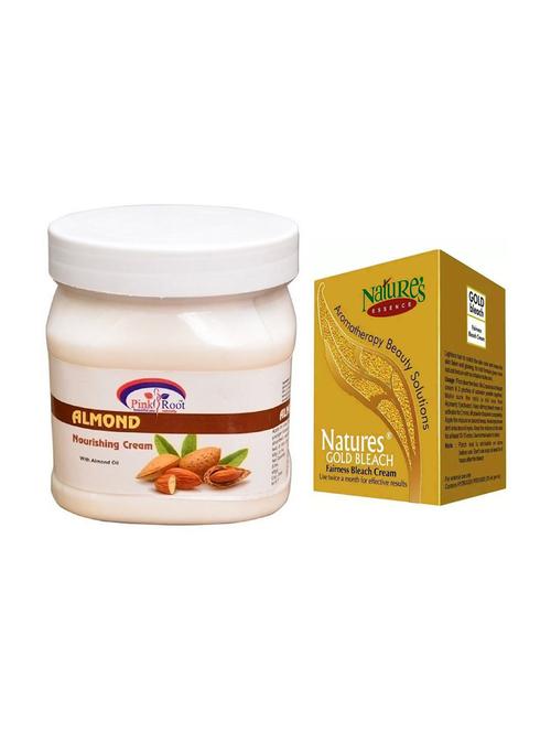 pink root almond cream 500ml with nature's essence 43g gold bleach - 17384417 - Very Small Image - 1
