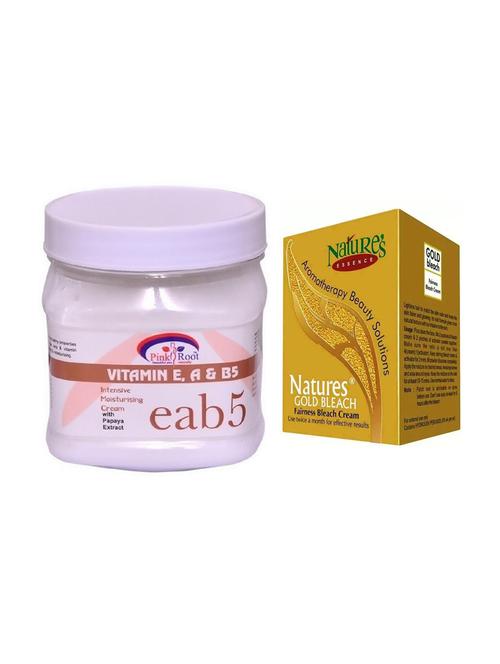 pink root vitamin eab5 cream 500ml with nature's essence 43g gold bleach - 17384464 - Very Small Image - 1