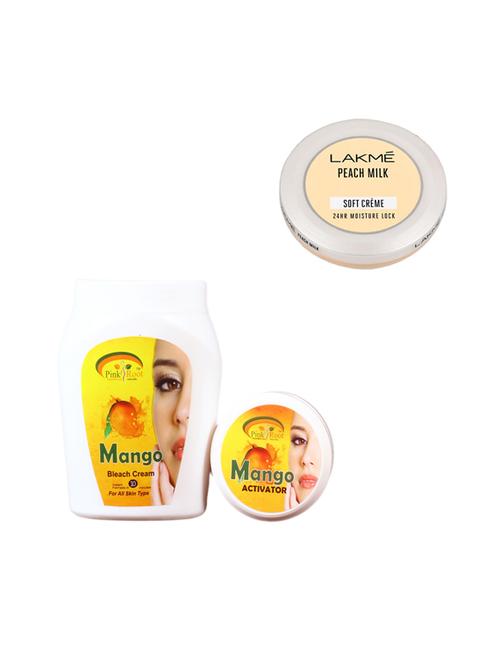 pink root mango bleach 1kg with lakme peach milk soft creme - 17384467 - Very Small Image - 1