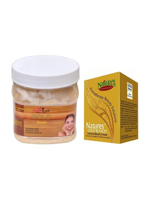 pink root gold scrub 500ml with nature's essence 43g gold bleach - 17384485 - Very Small Image - 1