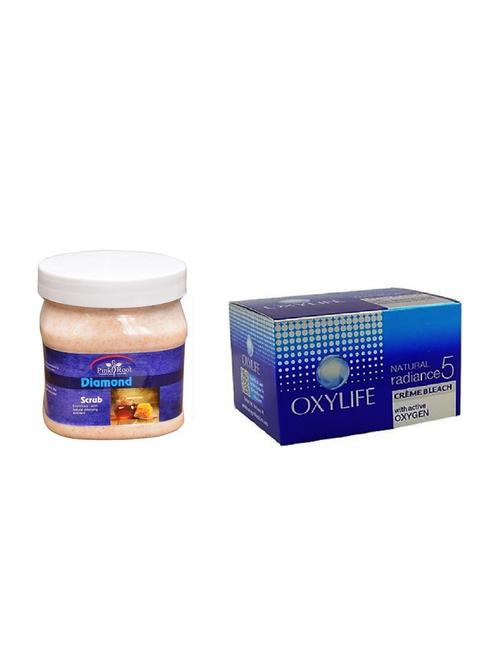 pink root diamond scrub 500ml with oxylife crème bleach natural radiance5 - 17384621 - Very Small Image - 1