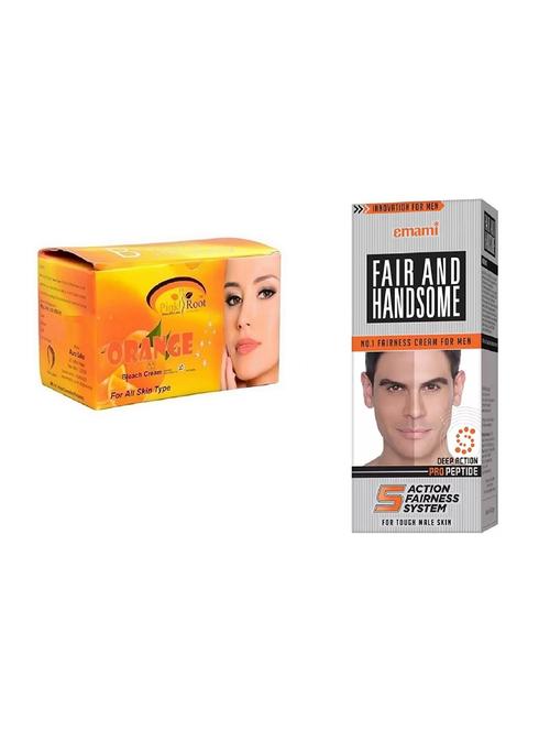 pink root orange bleach 250g with emami fair & handsome 30g - 17384666 - Very Small Image - 1