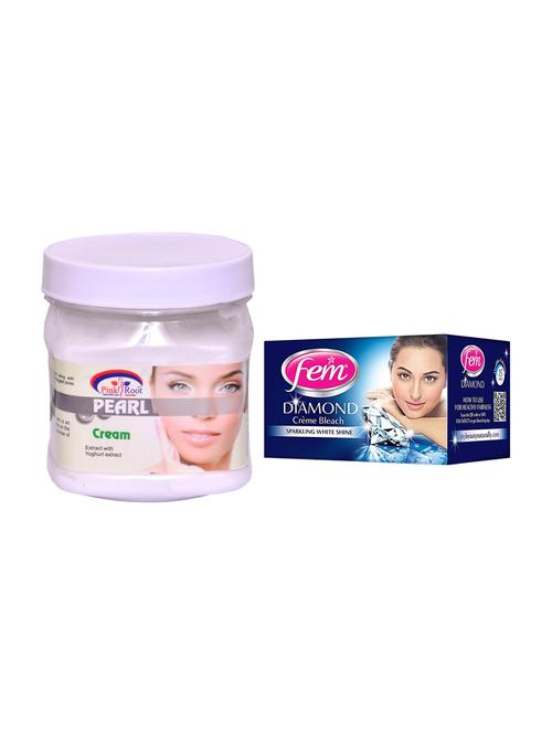 pink root pearl cream 500ml with fem diamond creme bleach - 17384707 - Very Small Image - 1