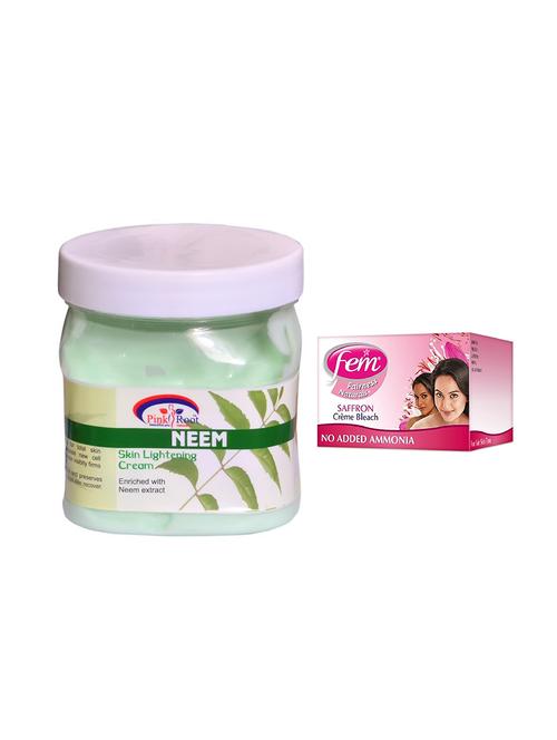 pink root neem cream 500ml with fem saffron creme bleach - 17384752 - Very Small Image - 1