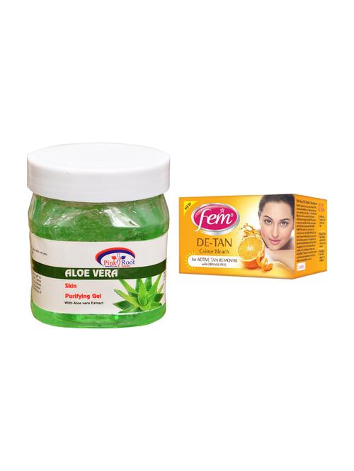 pink root aloe vera gel 500ml with fem de-tan bleach - 17384789 - Very Small Image - 1