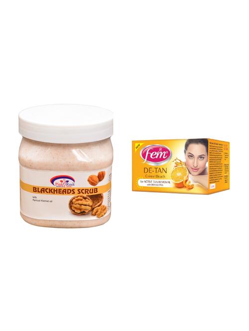 pink root bleackheads scrub 500ml with fem de-tan bleach - 17384802 - Very Small Image - 1