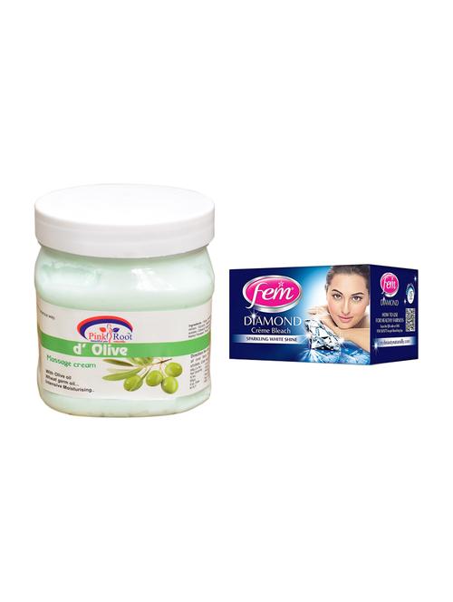 pink root d'olive massage cream 500ml with fem diamond bleach - 17384845 - Very Small Image - 1