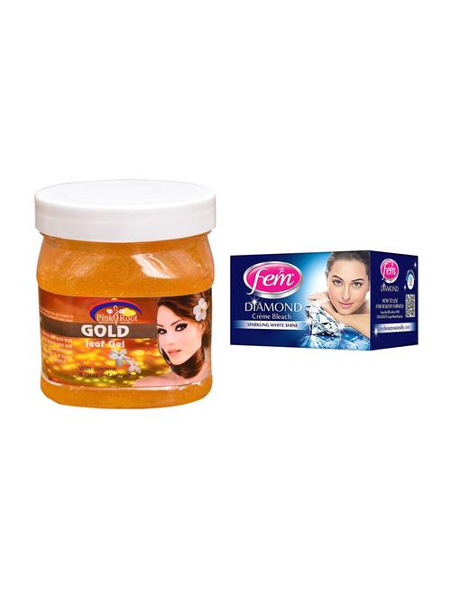 pink root gold leaf gel 500ml with fem diamond bleach - 17384854 - Very Small Image - 1